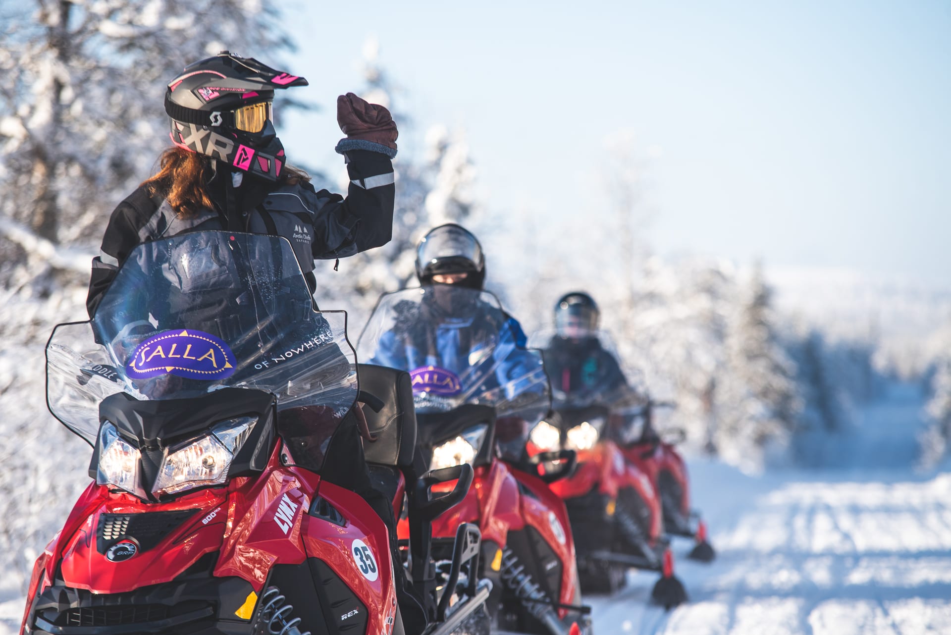 Snowmobile safari to National Park