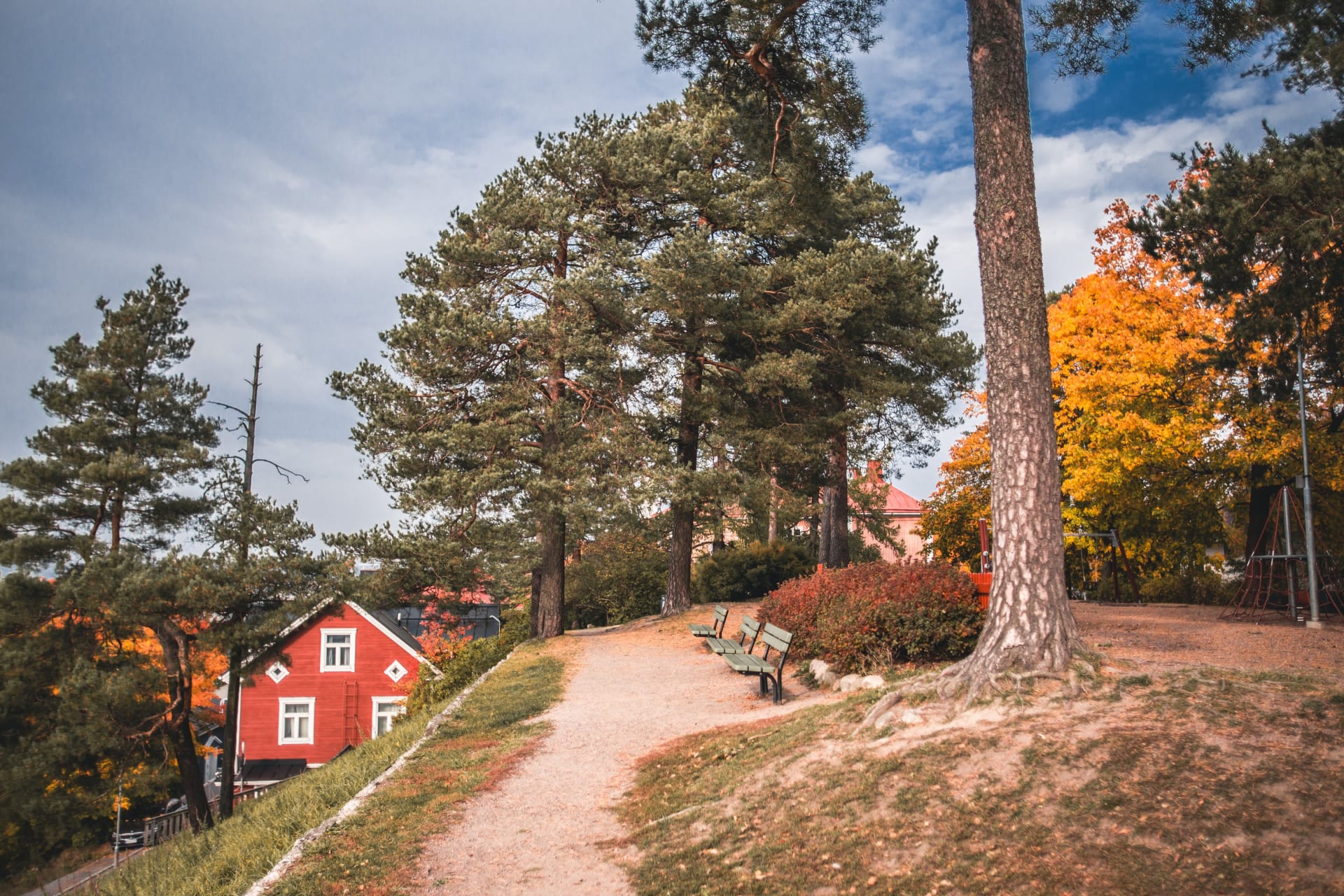 Pyykimettä Park in the autumn