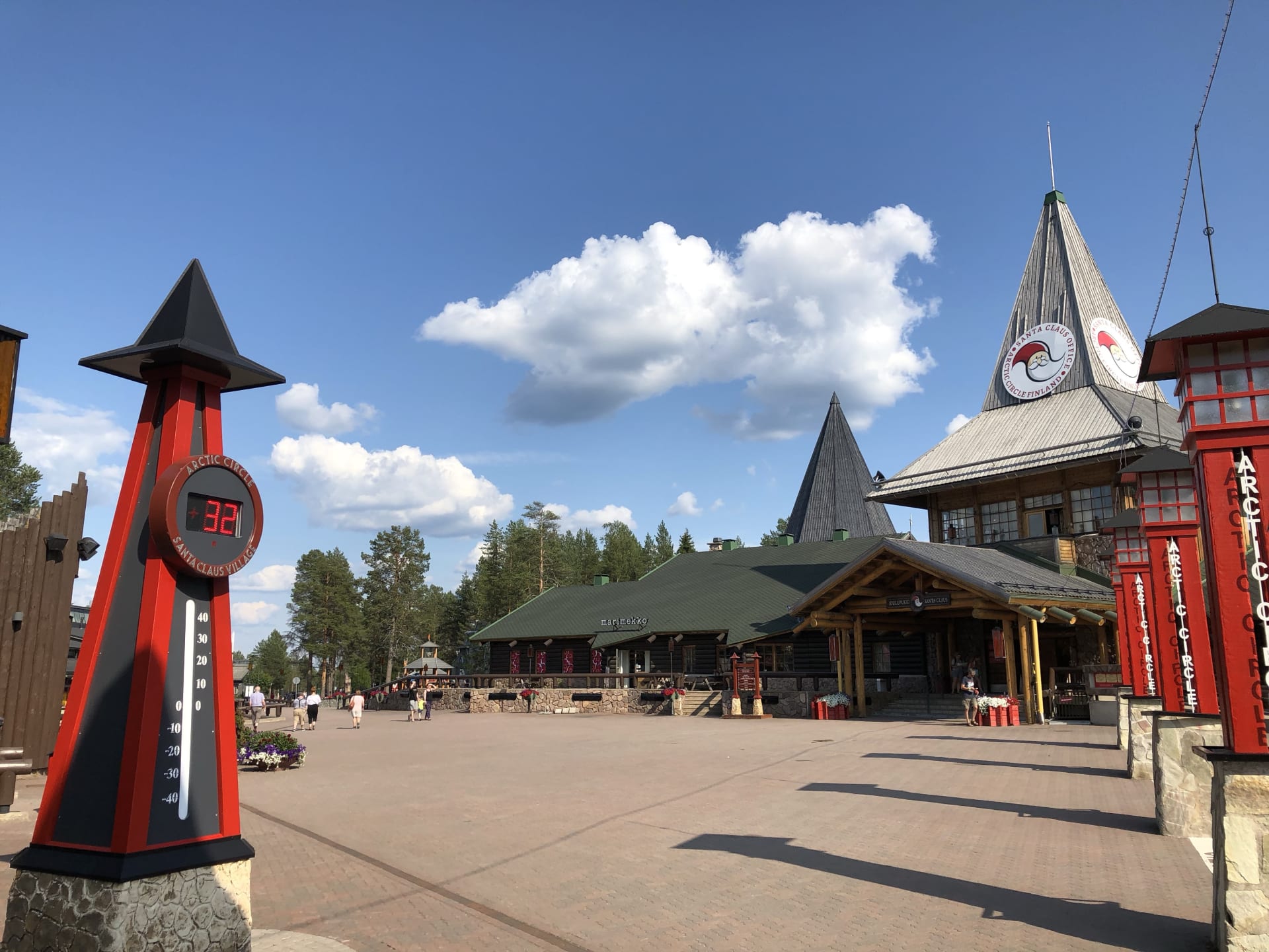 Santa Claus Office outside in the summer