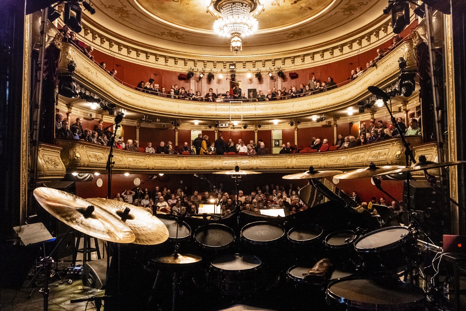 Billy Cobham drum set at Turku Jazz Festival 2019.