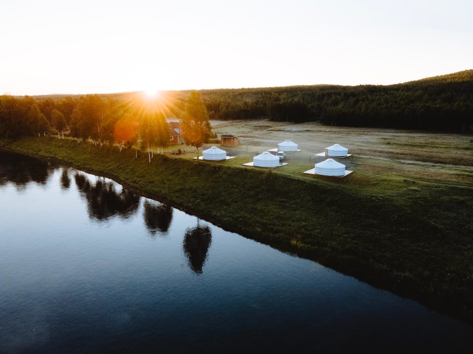 Year round yurt accommodation