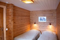 Bedroom in midsize cabin