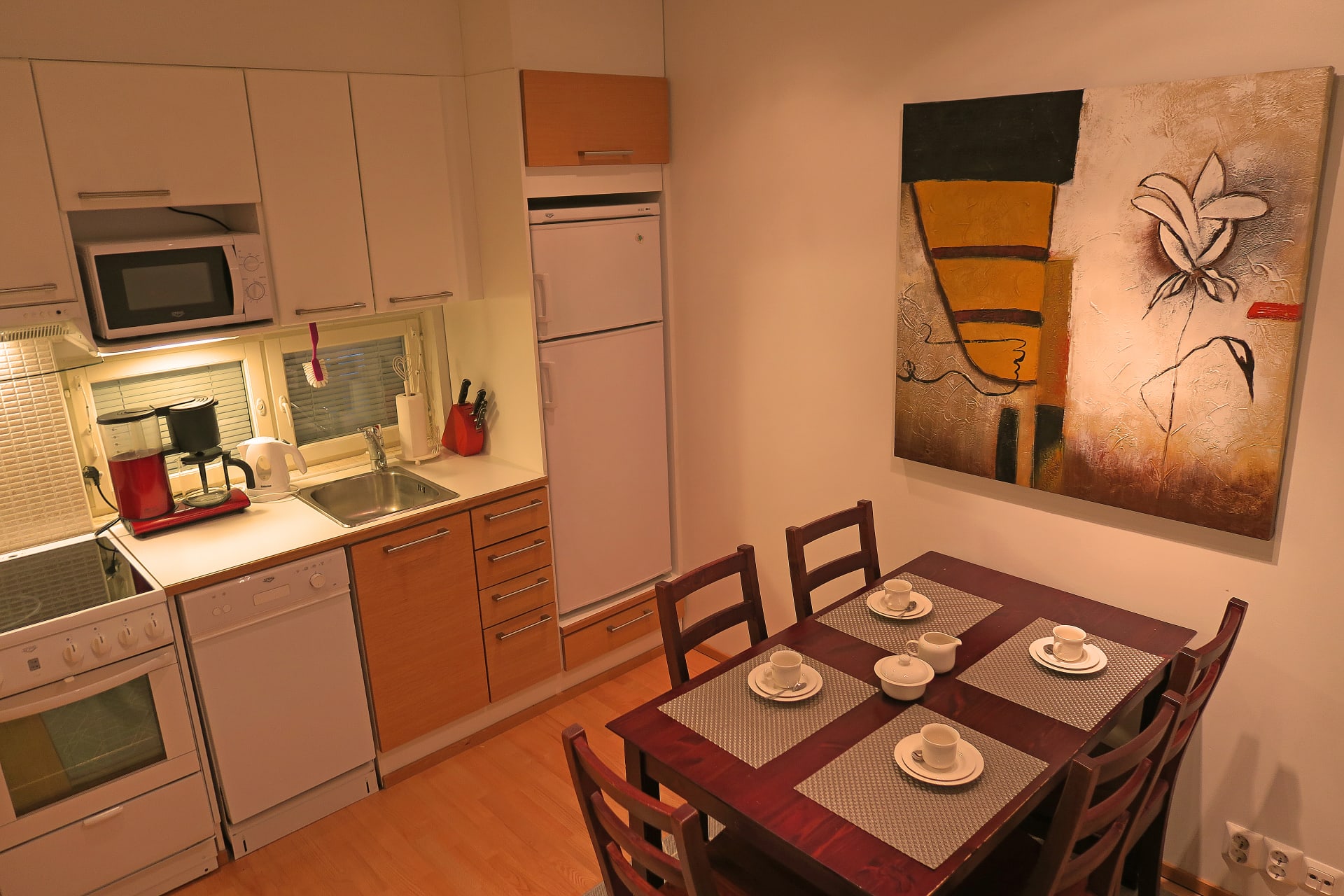 Kitchen in a studio apartment