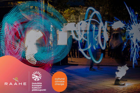 Light Art Event at Raahe Event House