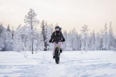 Winter biking