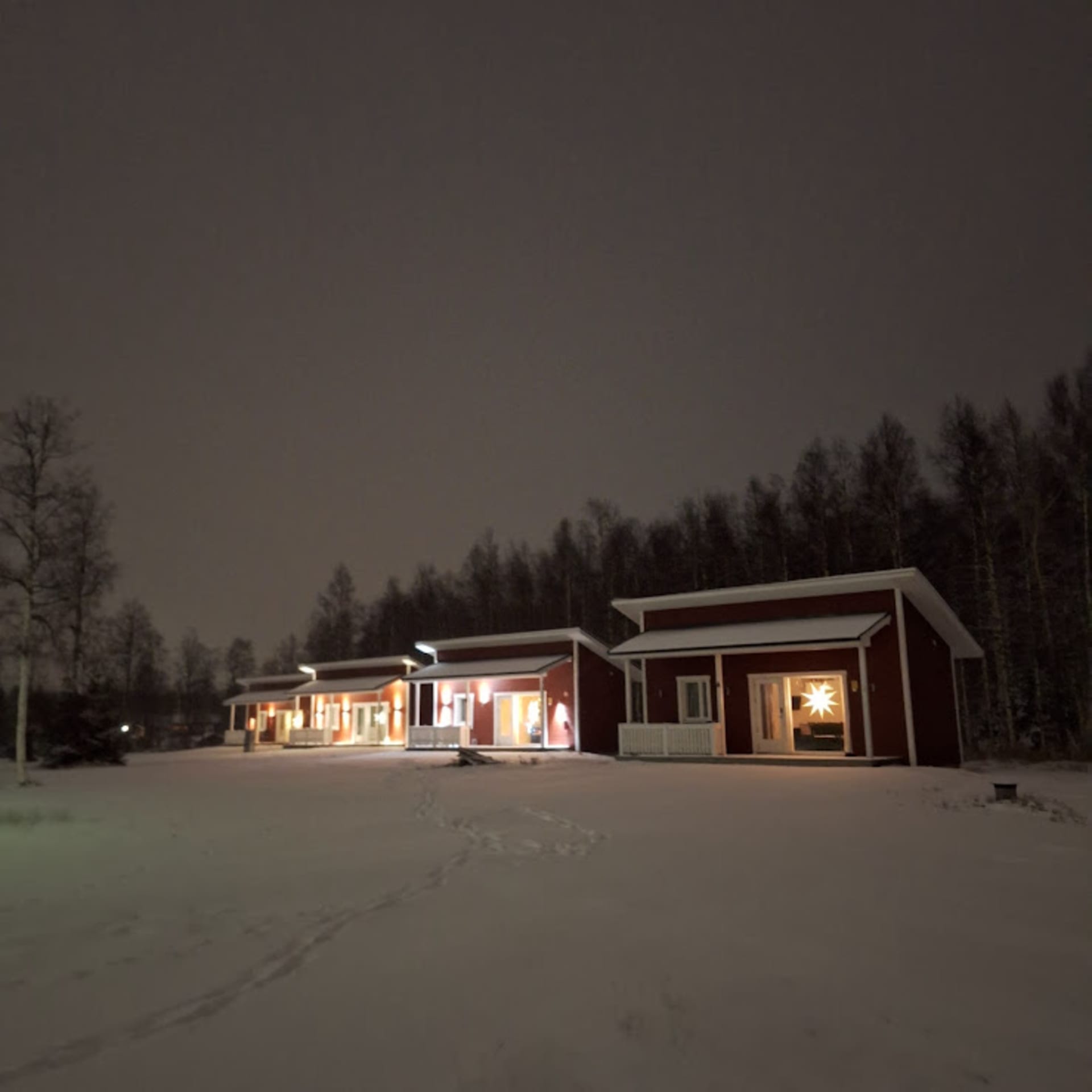 4 cottages in the winter