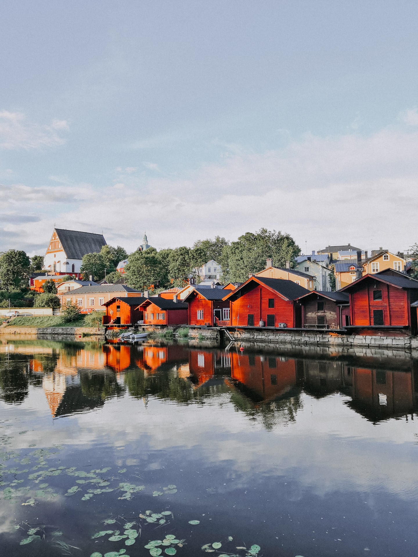 Riverside warehouses in Old Porvoo