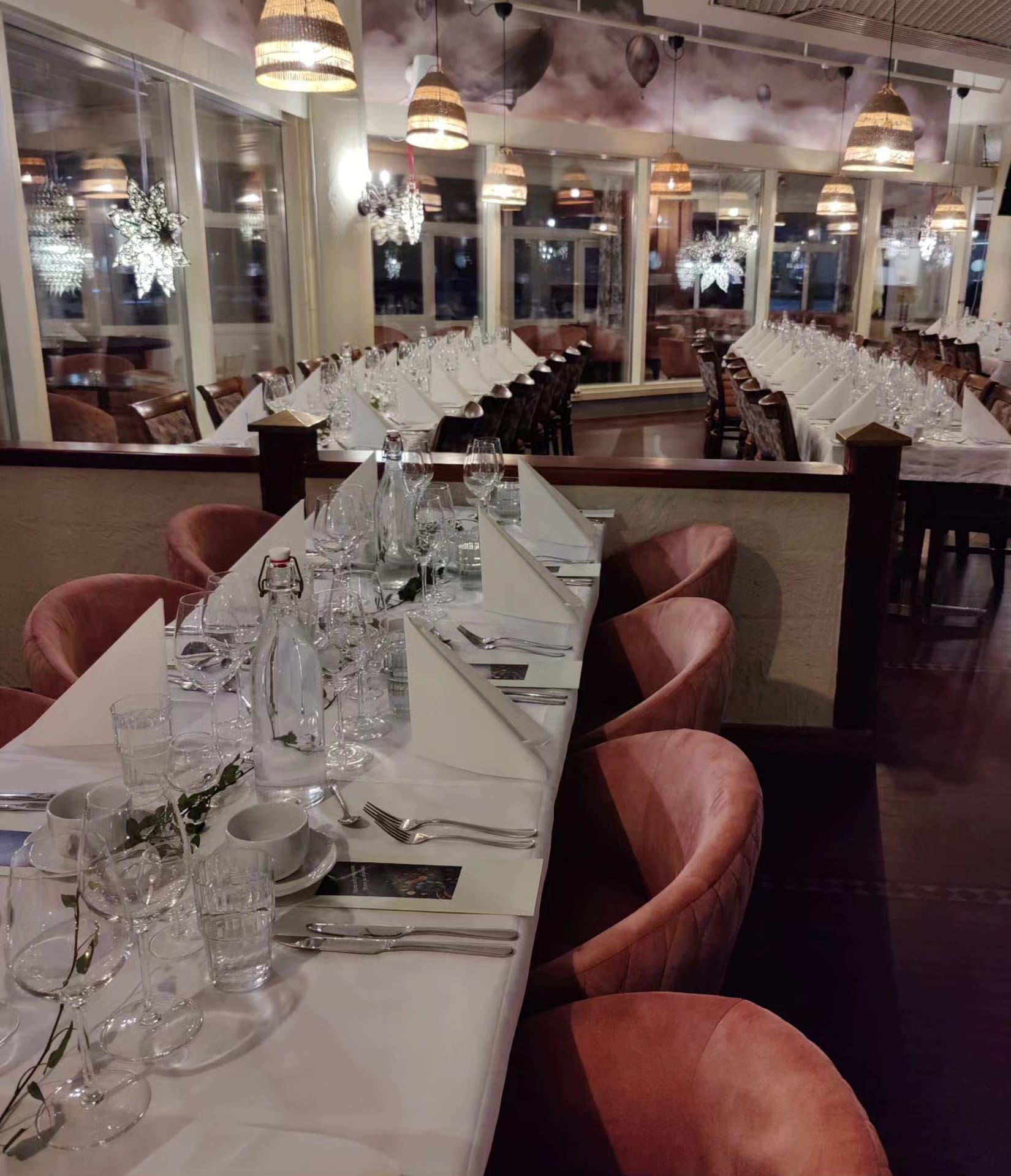 Inside seating arrangement Inside seating arrangement