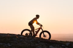 Top of Fells by Bike in the Midnight Sun