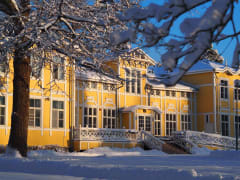 West Finland College main building during the winter
