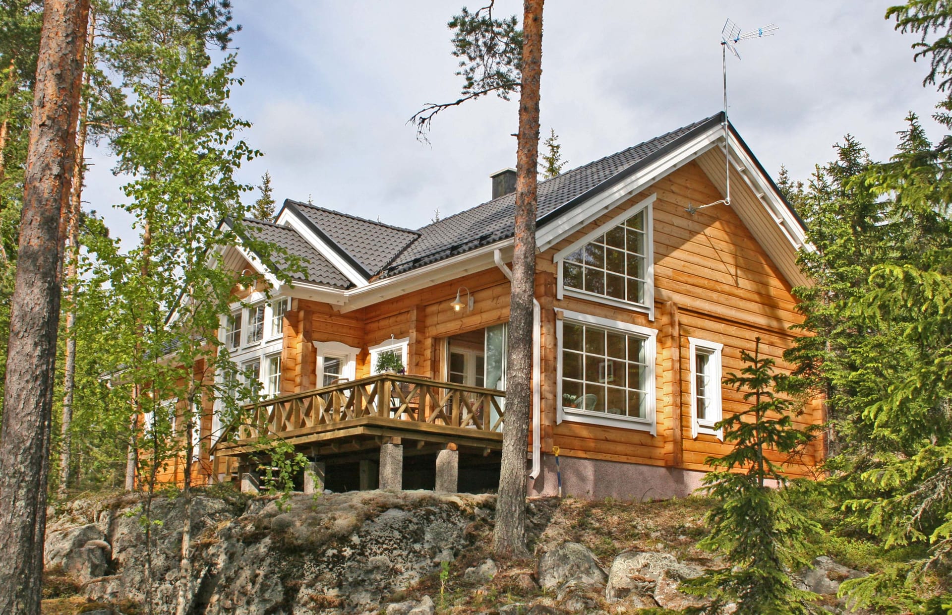 Näsinjoutsen, log cabin in Ruovesi on Lake Näsijärvi