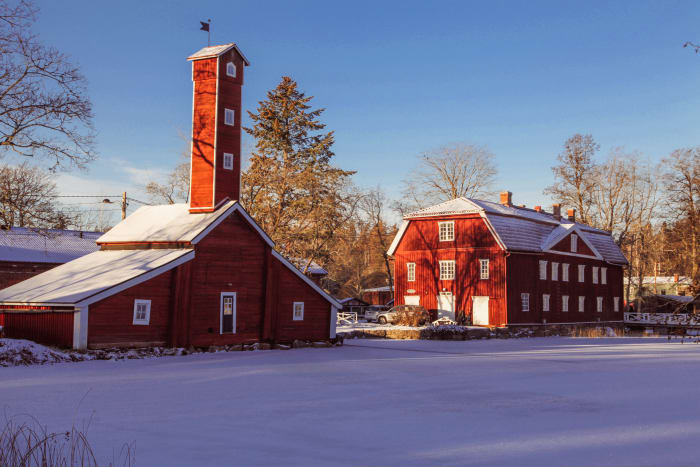 Founded in 1695, the iron mill village has retained its unique atmosphere throughout the years.