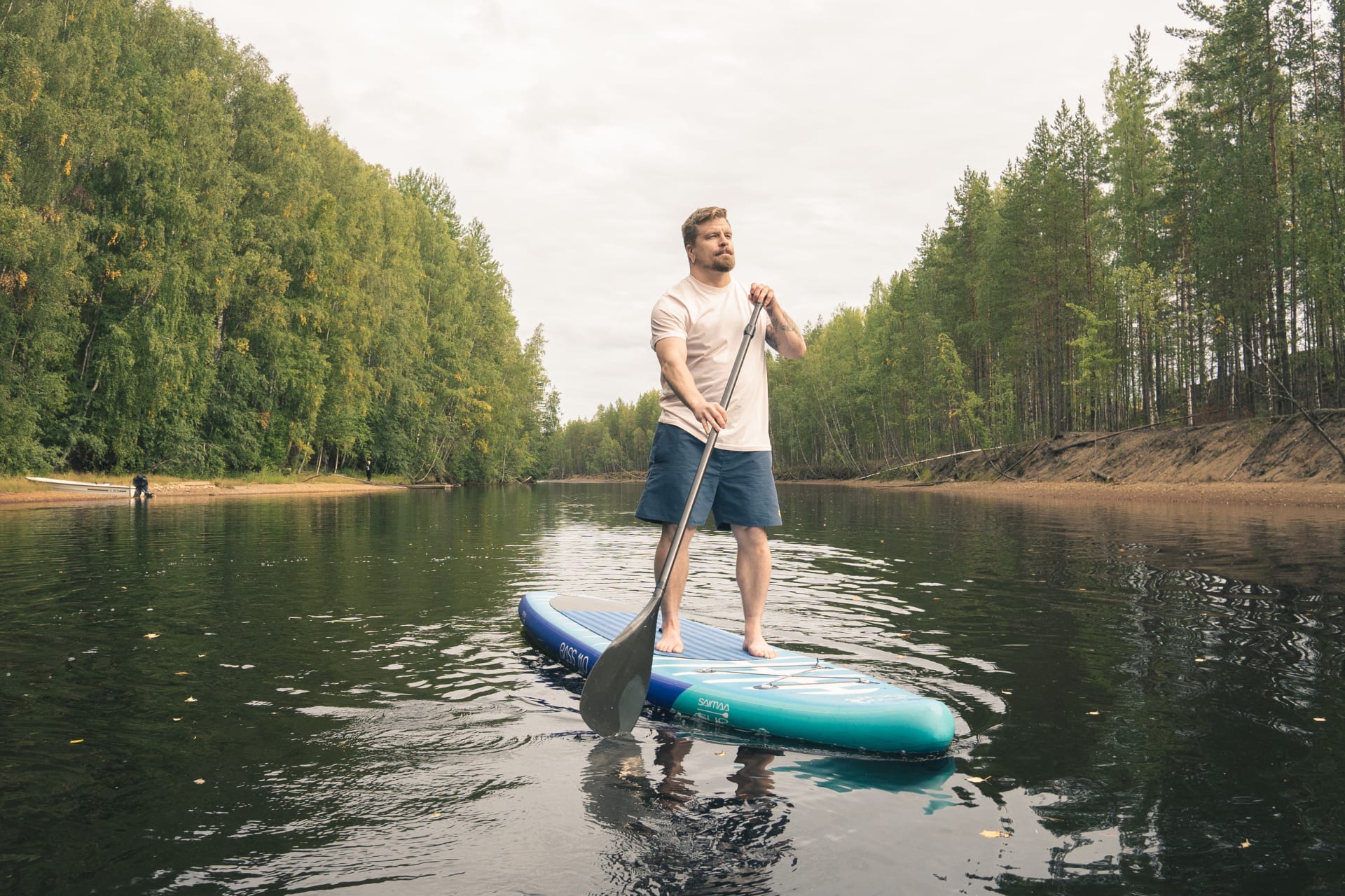 SUP-boarding on lake Pielinen