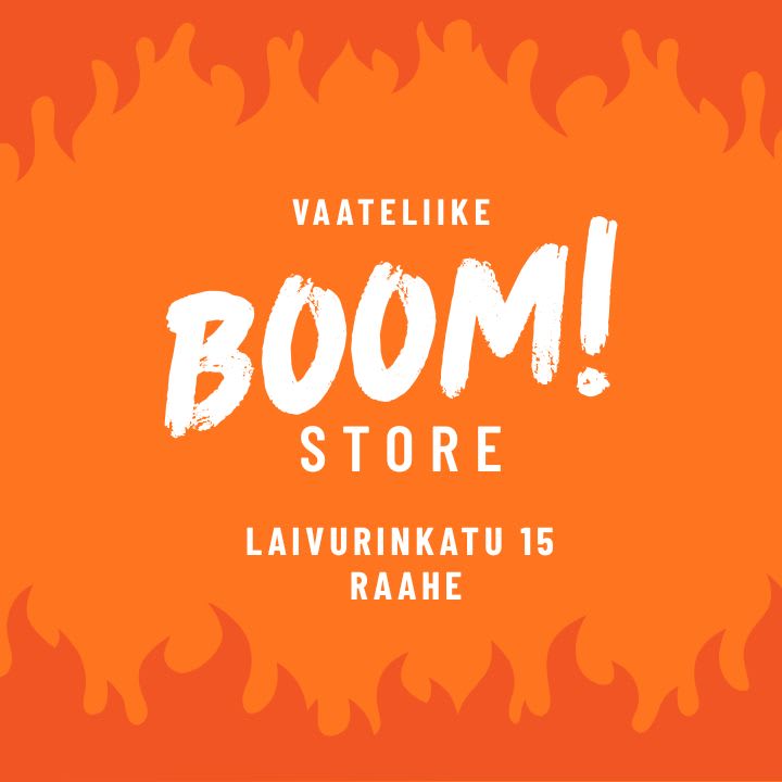 boom! storen logo ja osoite