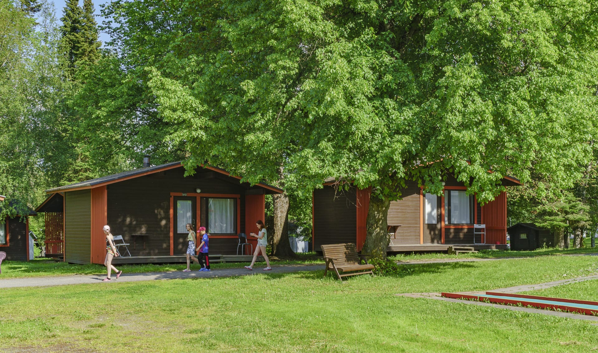 Härmälä Camping has nearly 100 cottages for 2-5 persons.
