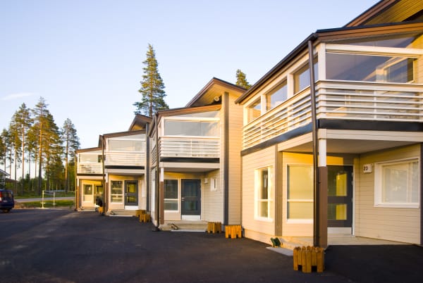 Holiday apartments with balconies