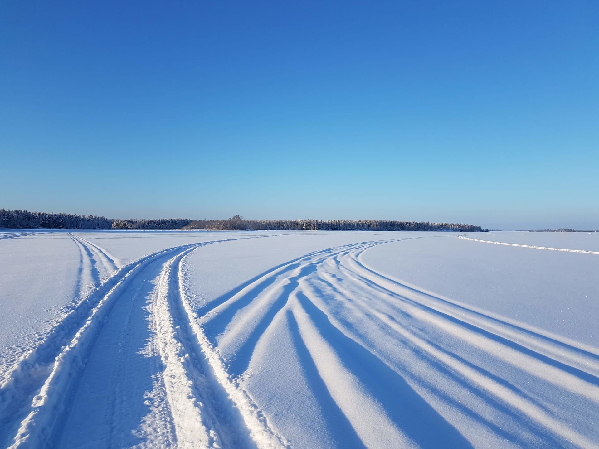 Archipelago winter view.