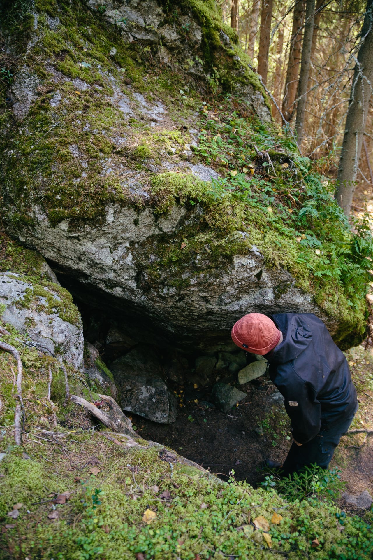 What can be found under this bolder?