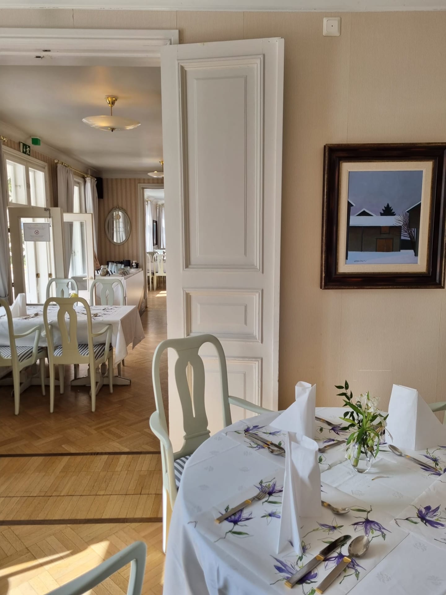 Inside the manor house