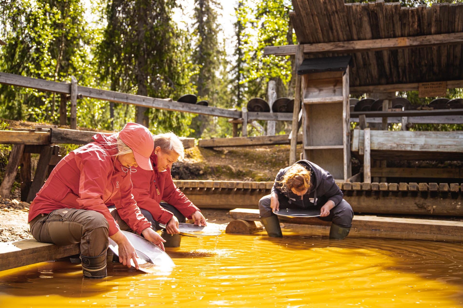 Summer gold panning