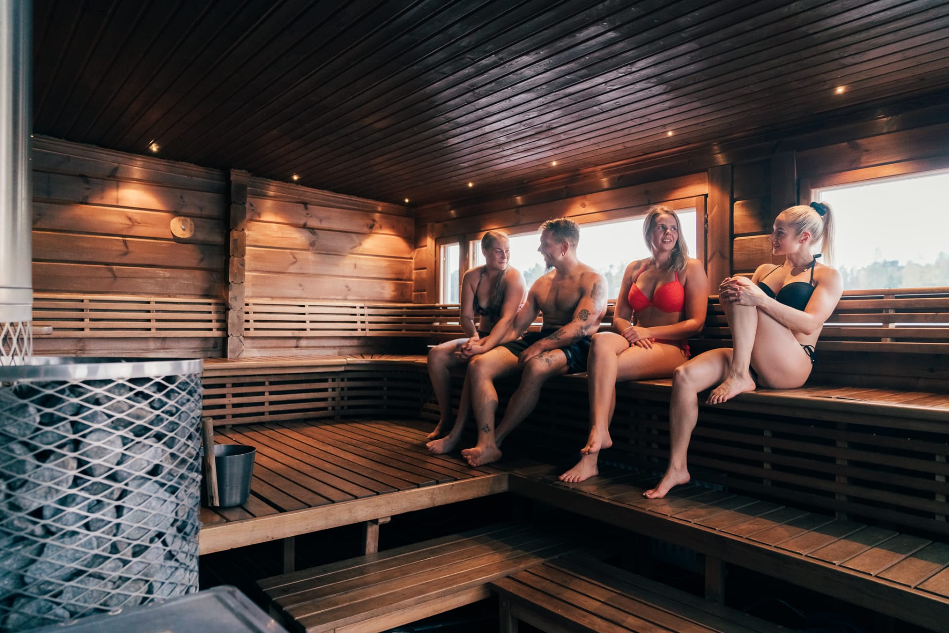 Koivurannan saunalautta sauna Oulussa.