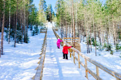 Sorola outdoor area in the wintertime