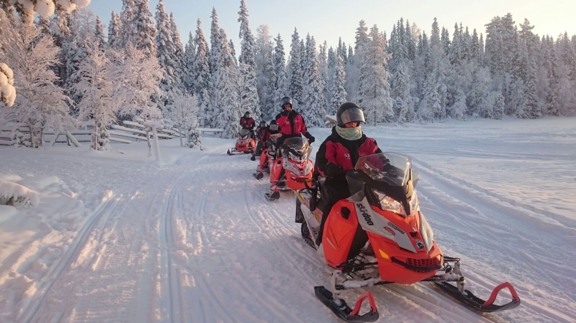 Snowmobile safari in Kuusamo