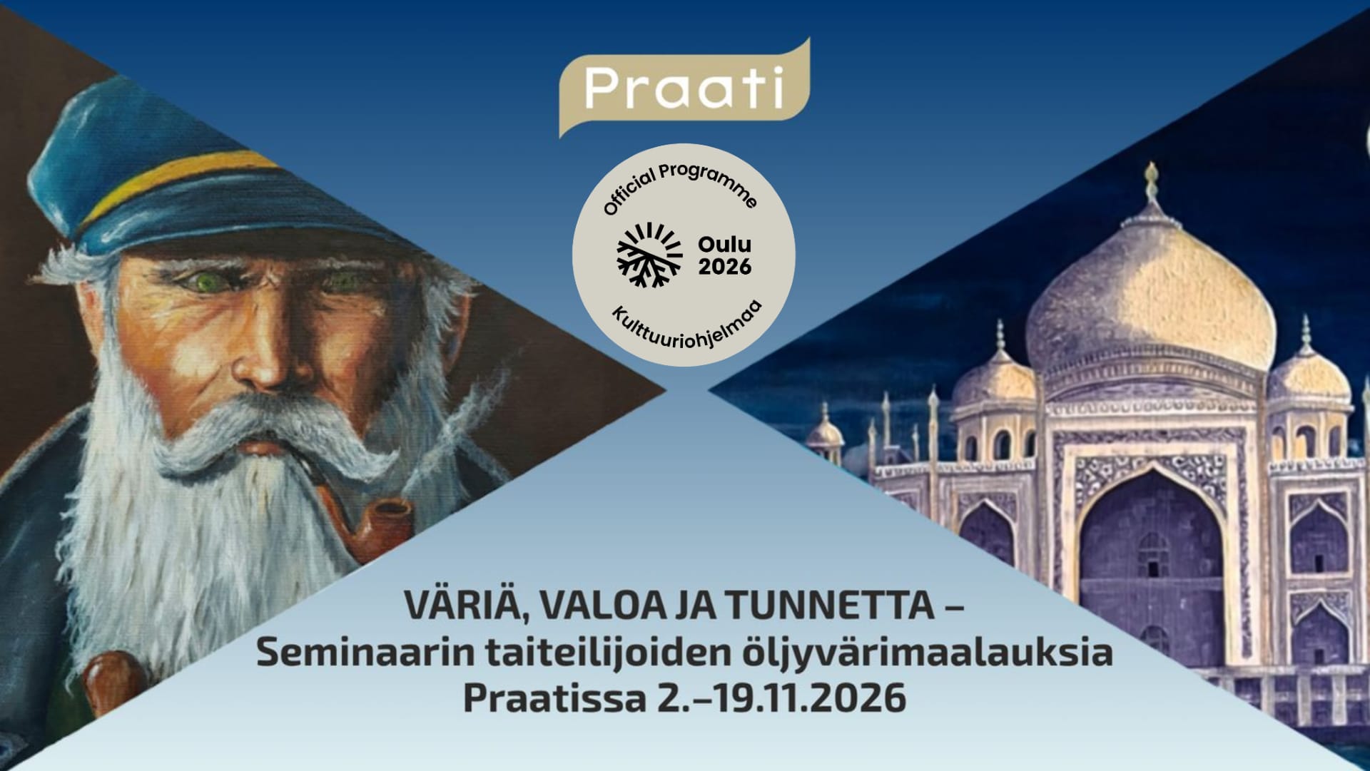 VÄRIÄ, VALOA JA TUNNETTA – Seminaarin taiteilijoiden näyttely Praatissa