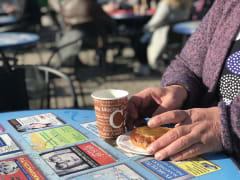 Kahvia ja pullaa. Coffee and buns.