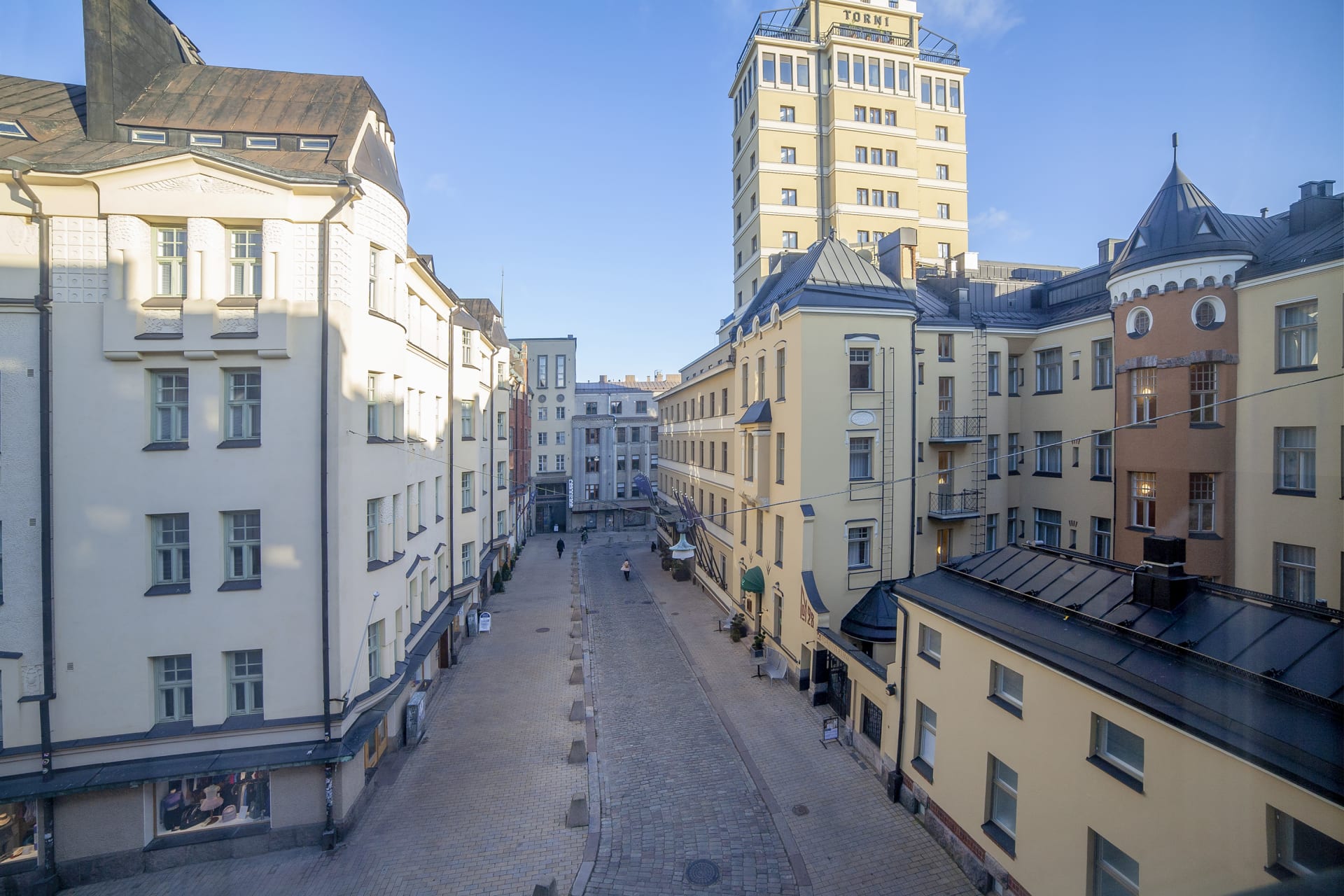 Omena Hotels Yrjönkatu näkymä kadulle