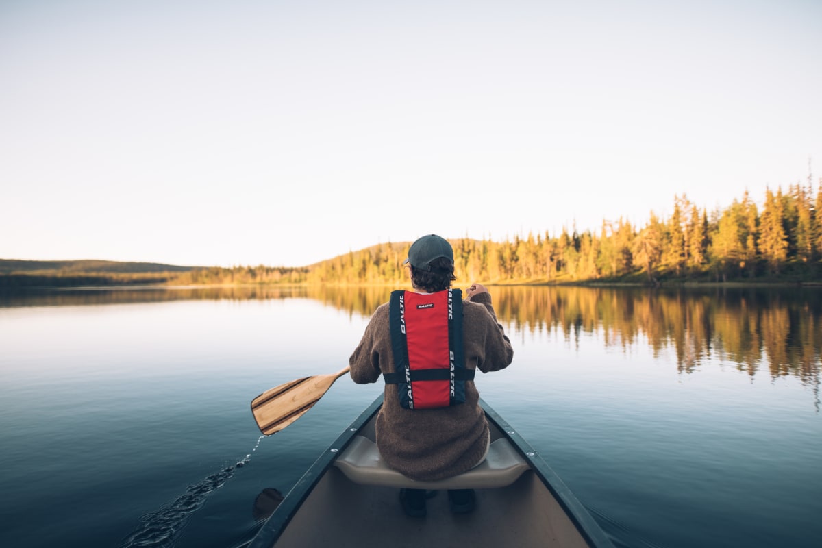 Canoe trip to wilderness lake