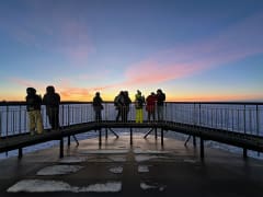 panorama deck with amazing frozen seas view from icebreaker arktis