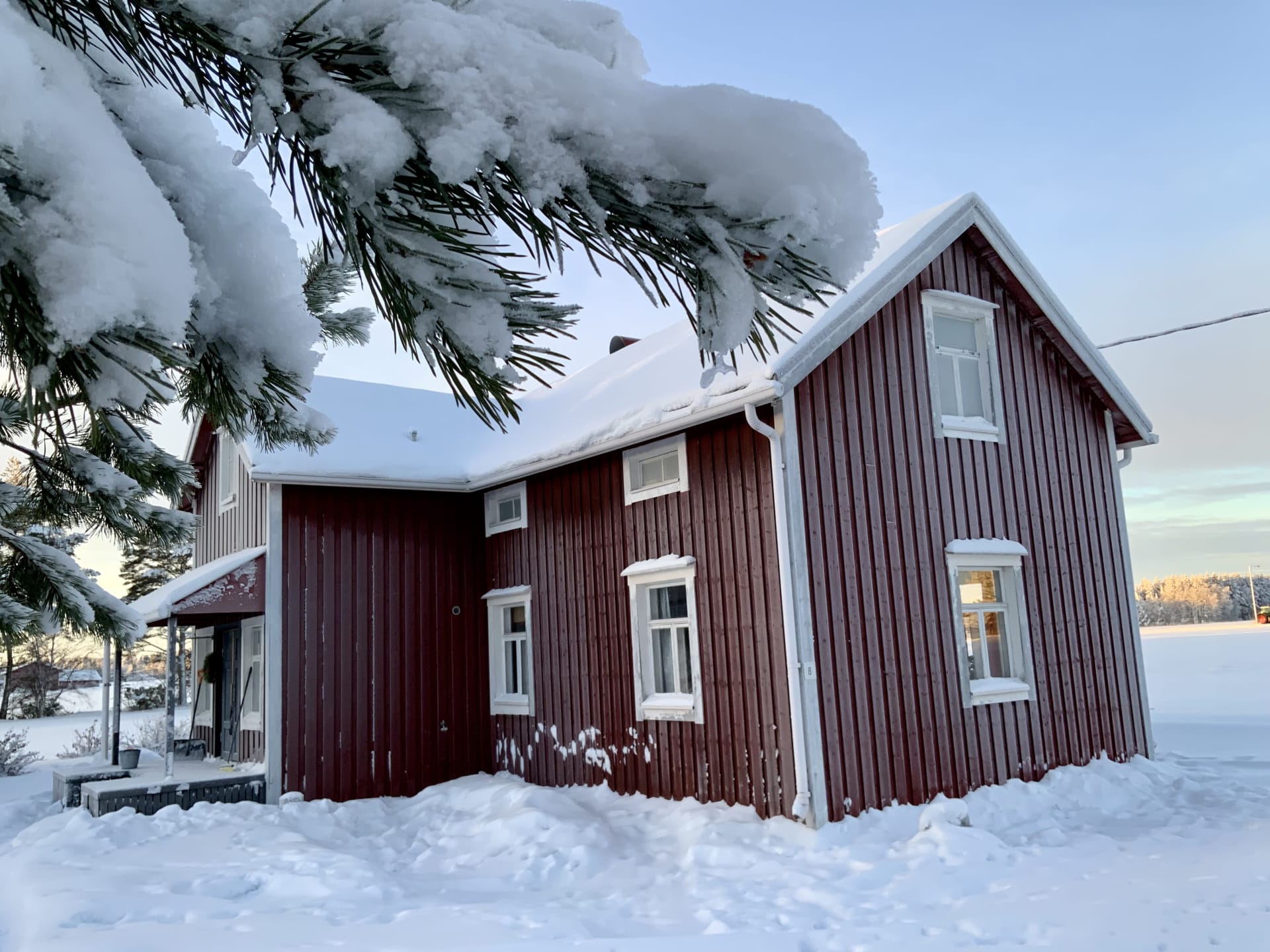 The house of Mrs. Santa Claus Finland in winter on the island of Hailuoto