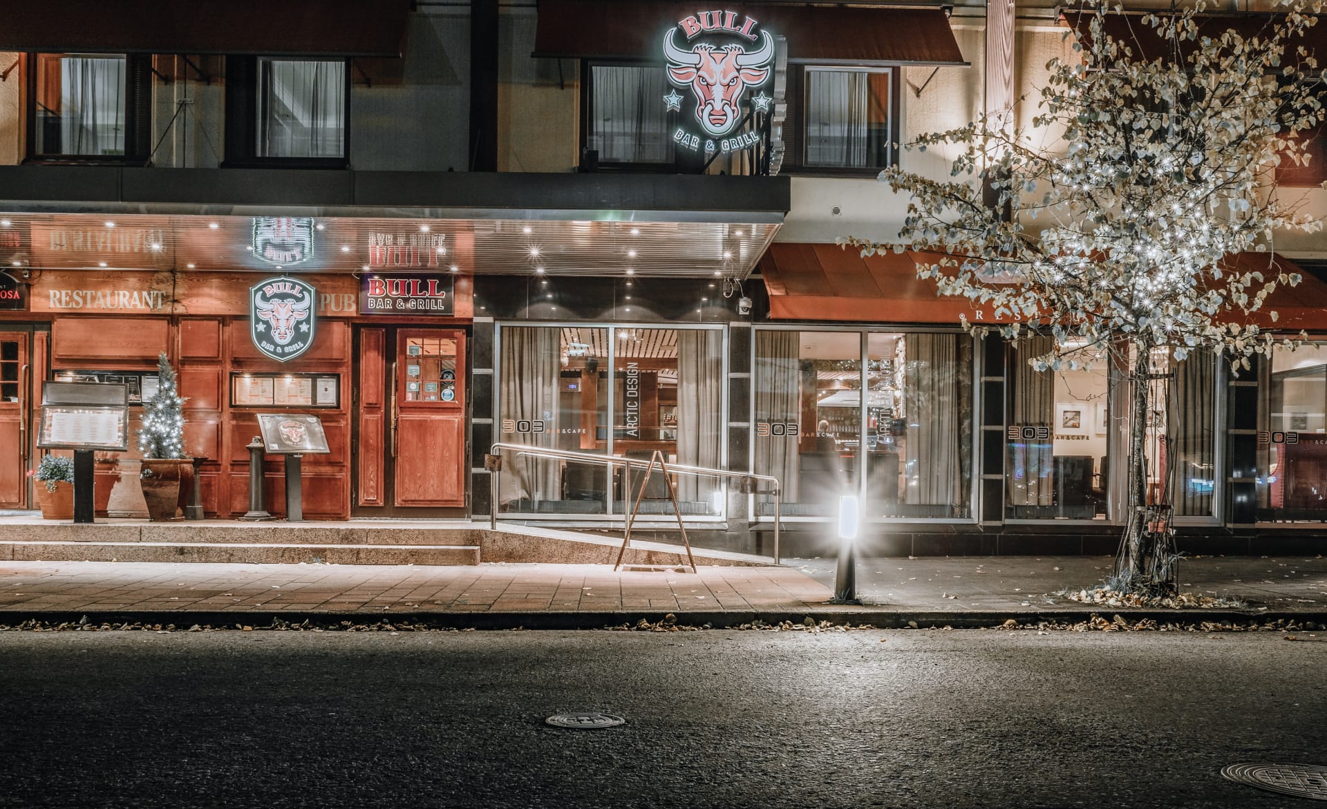 Restaurant entrance