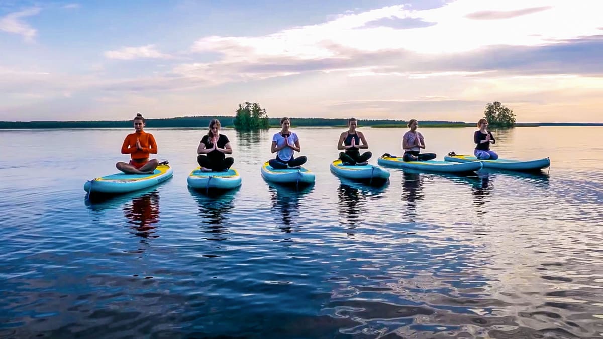 Sup Yoga on Lake Saimaa