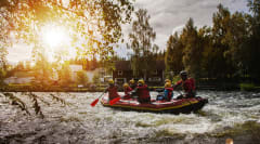 River rafting through the Oulanka National park
