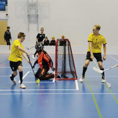 Floorball game.