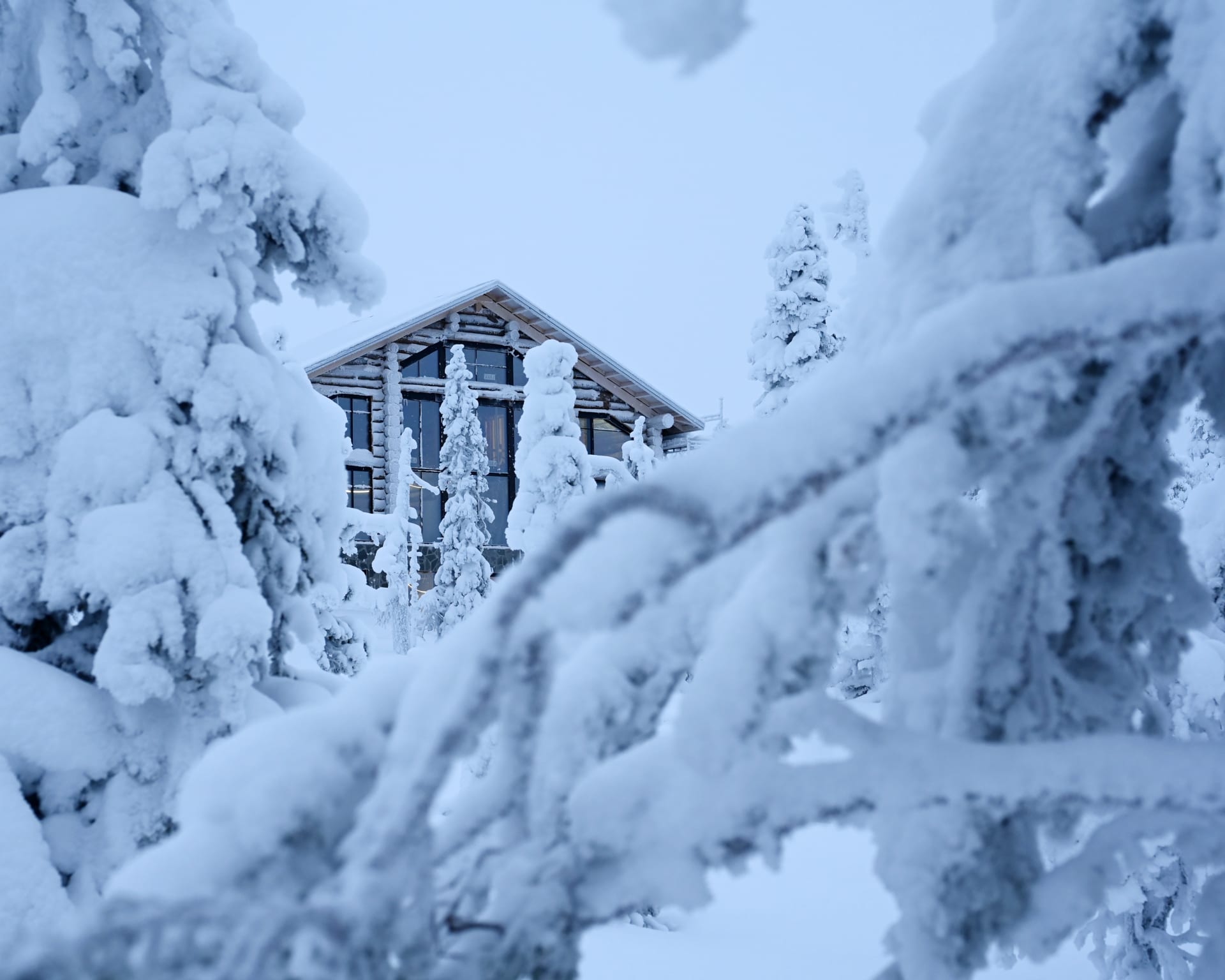Luxury Villa Utsun Otso during winter time