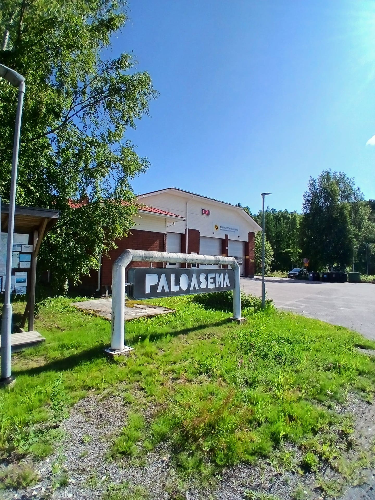 Paloasema, paikka josta maastopyöräreitti lähtee