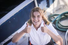 Hyvää matkaa Aino-laivalla. Have a good trip on the Aino ship.