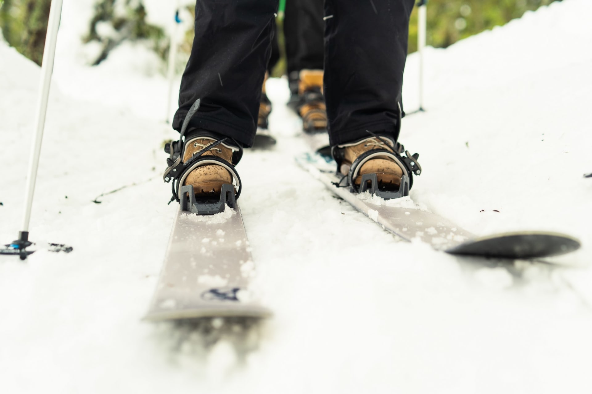 Sliding snowshoes