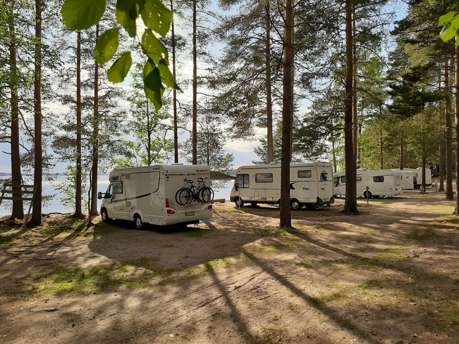 Caravansites near by the beach