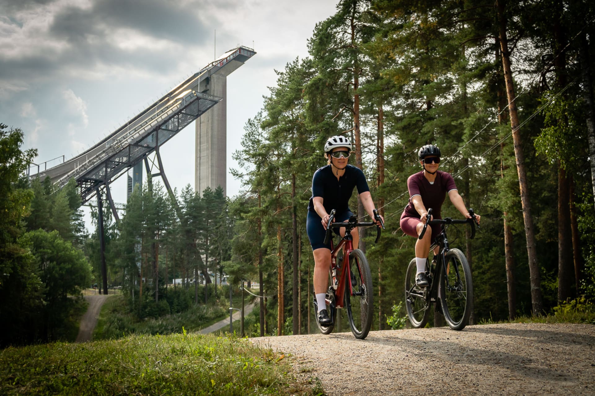 Salpausselkä gravel trails and Ski Jump Towers