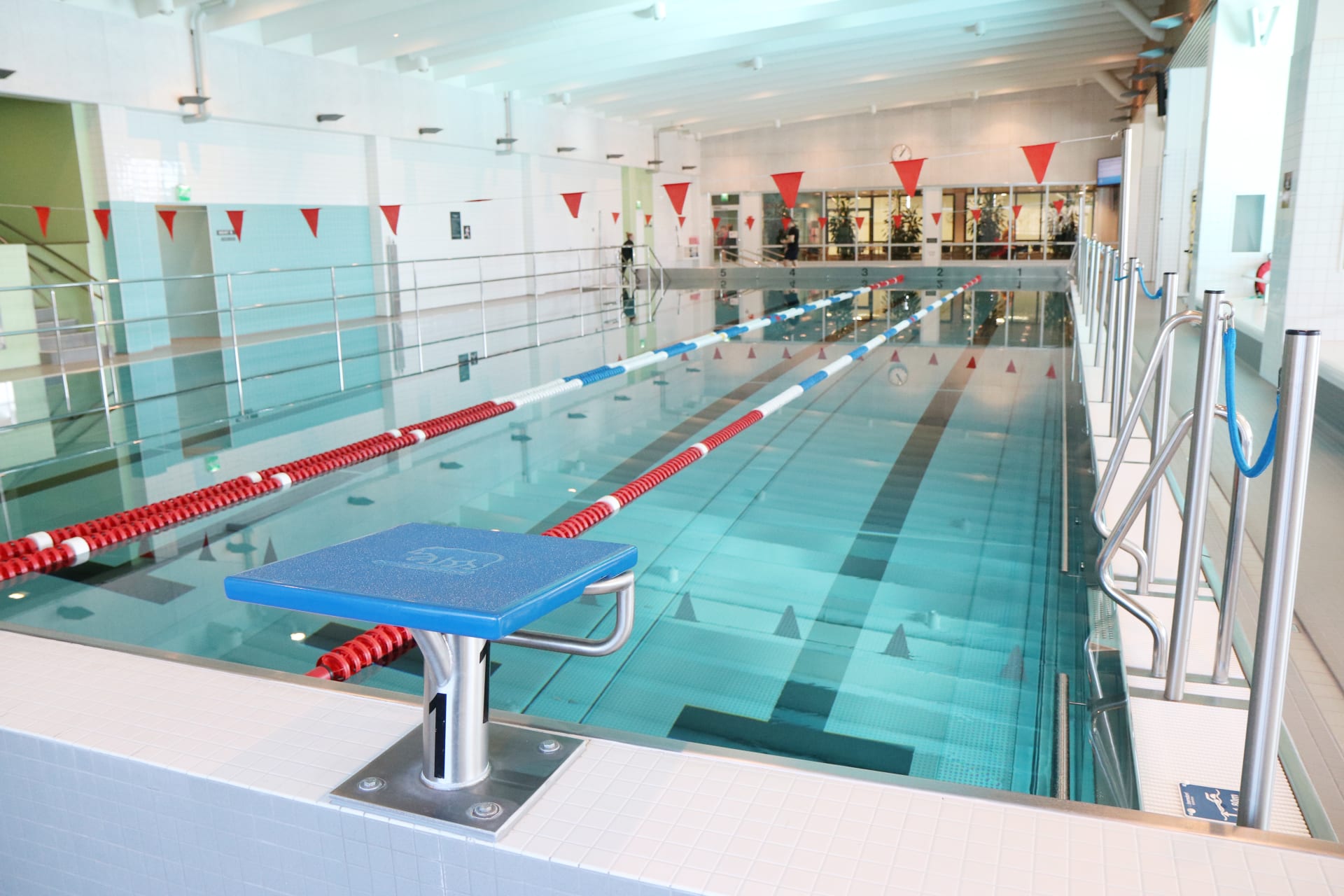 Indoor swimming pool lanes