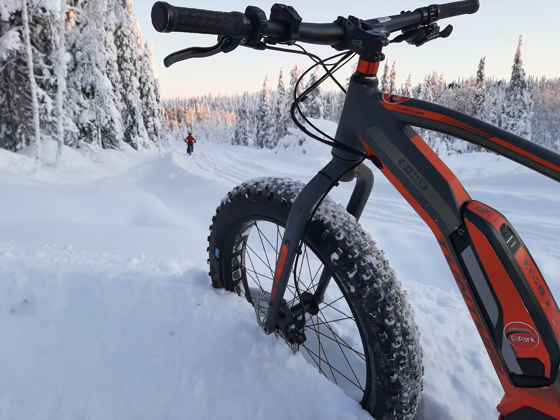 E-Fatbikes work in snow too.