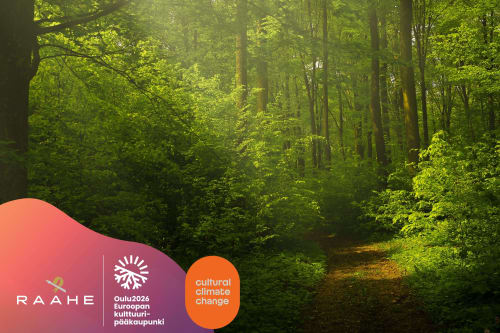 Graafinen mainos Takarannan taidepolusta