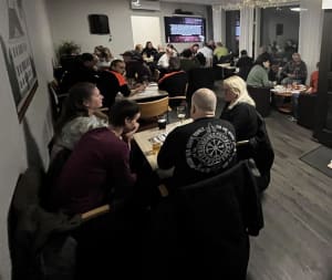 A popular pub quiz night at Askaisten Holvi