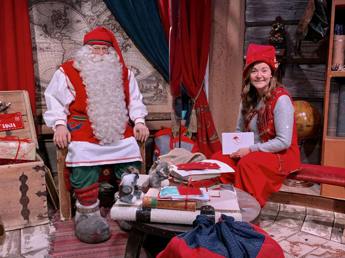 Santa Claus and Vanilla Elf.