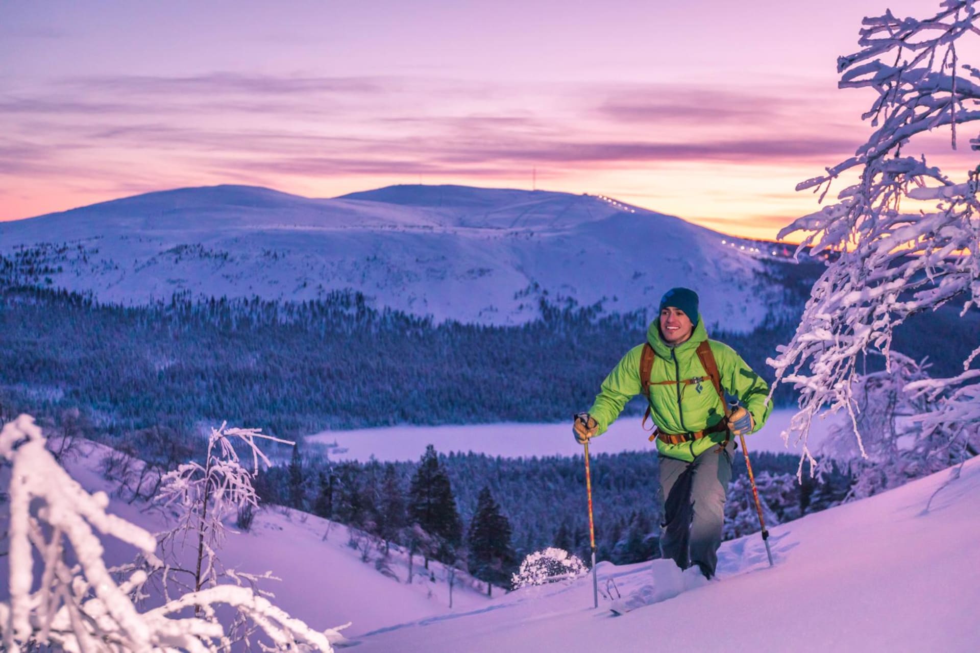 Back Country Skiing in Kesänkitunturi fell