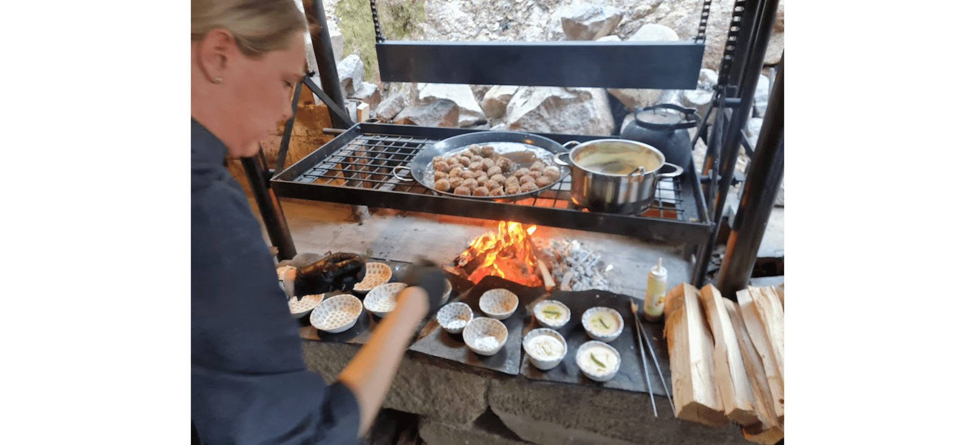 cooking by the fire soup for starters